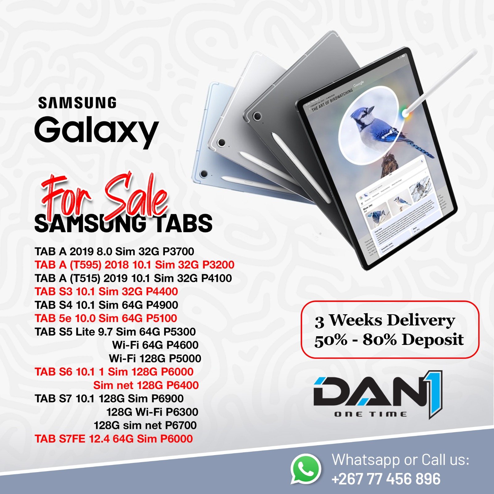 Samsung galaxy tabs Image 1